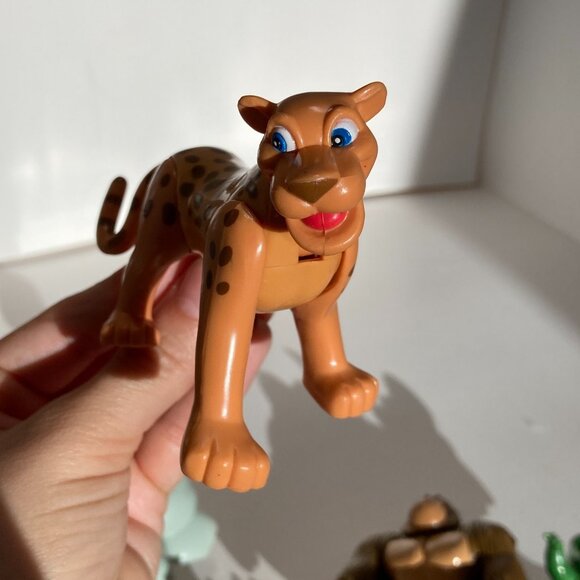 Rainforest Cafe Action Figure Lot of 5 Animals 3.5" Tall 2000 Jaguar Gorilla - Picture 12 of 16